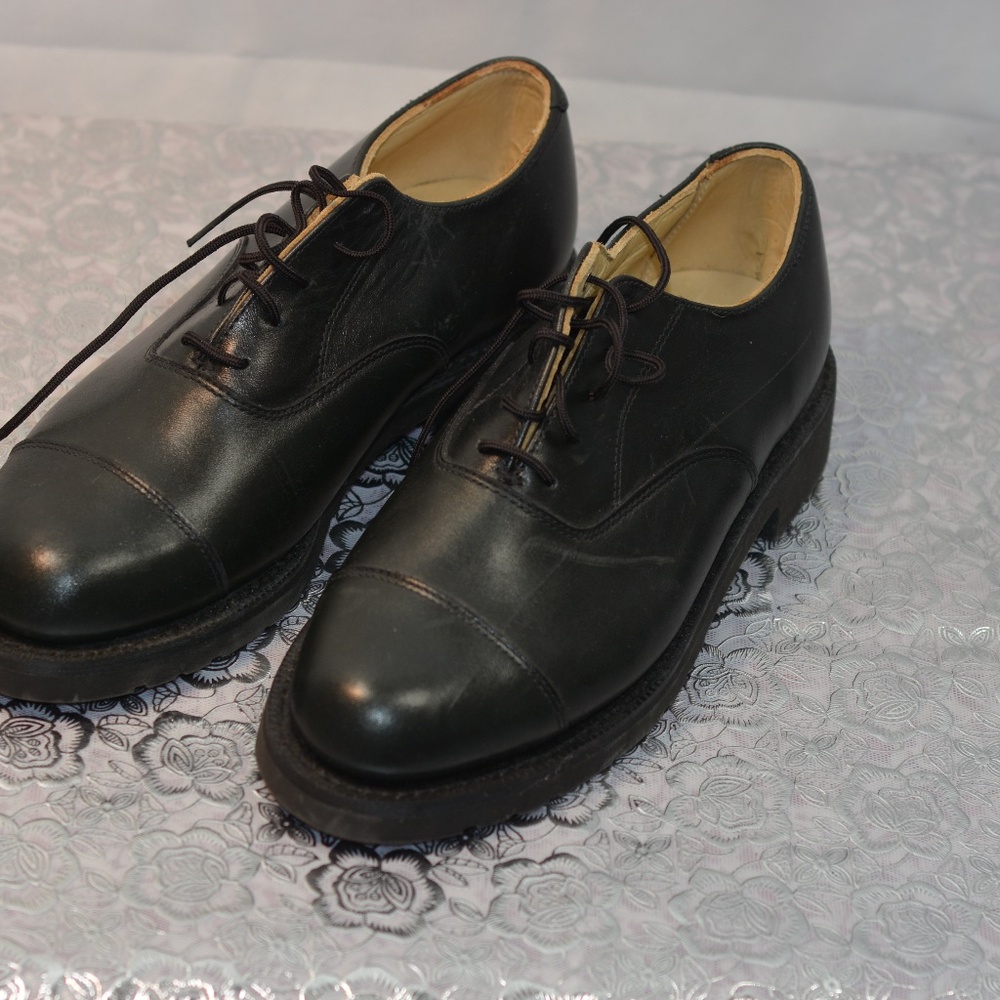 Canada West Leather Oxford Style Shoes Dark Blue SZ 9